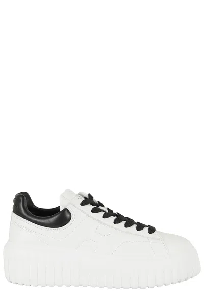 Hogan H-stripes Lace Up Sneakers In Multi