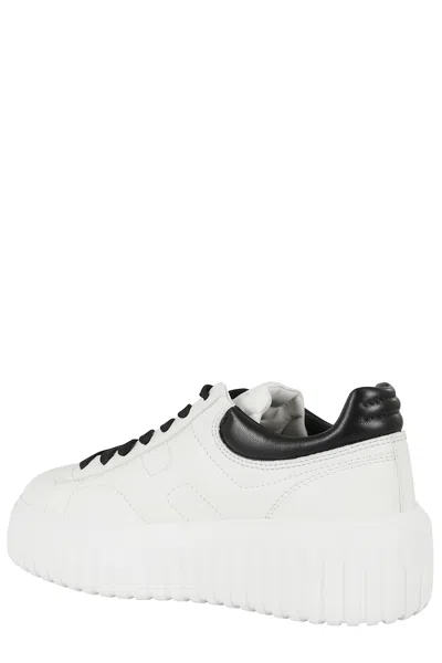 Hogan H-stripes Lace Up Sneakers In Multi