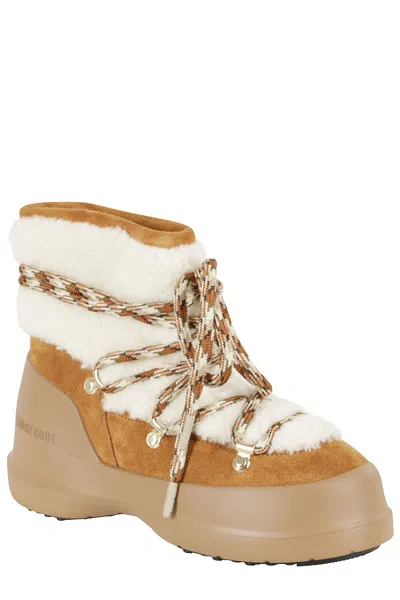 Moon Boot 'luna' Ankle Boots Metal Eyelets In Multi