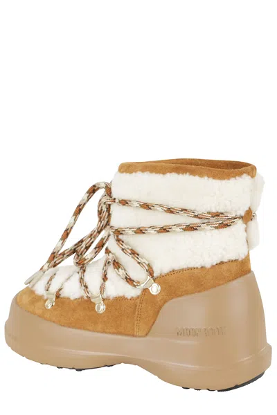 Moon Boot 'luna' Ankle Boots Metal Eyelets In Multi