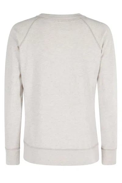 Isabel Marant Étoile Marant Etoile Moby Sweatshirt With Flocked Logo In Neutral
