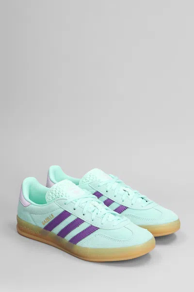 Adidas Originals Sneaker Gazelle Indoor Clear Mint/active Purple/ice Lavender In Green