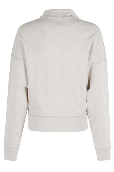 Isabel Marant Étoile Isabel Marant Etoile Melange Sand Cotton Blend Ross Sweatshirt In White