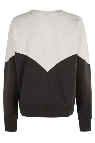 Isabel Marant Étoile Isabel Marant Etoile Houston Sweatshirt With Flocked Logo In Black