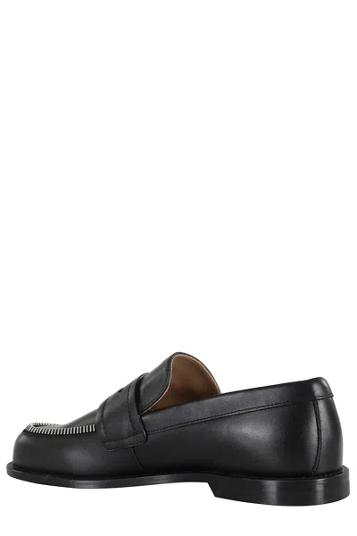 Jw Anderson J. W. Anderson Biker Moccasin In Black