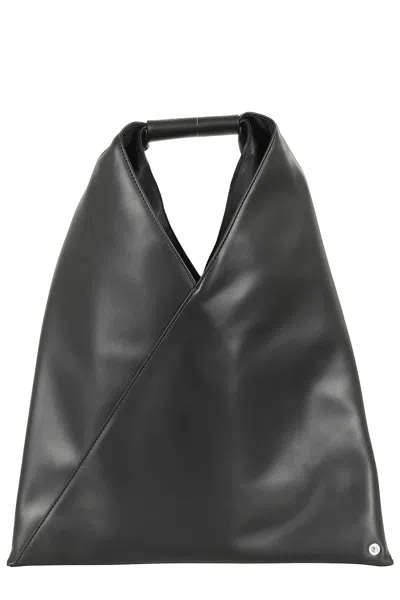 Mm6 Maison Margiela Mm6 By Maison Margiela Triangular Black Handbag With Minimalist Design In Black