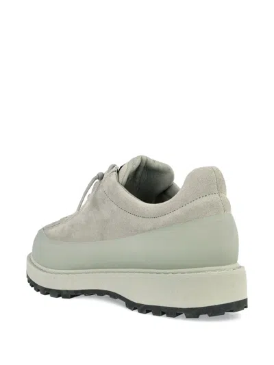 Stone Island Suede Lace-up Boots In Green