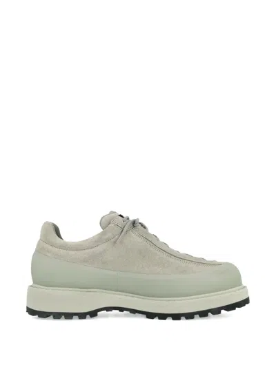 Stone Island Suede Lace-up Boots In Green