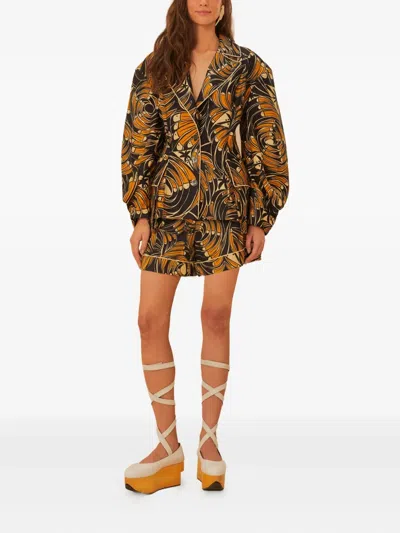Farm Rio Graphic-print Oversized Jacket In Multi