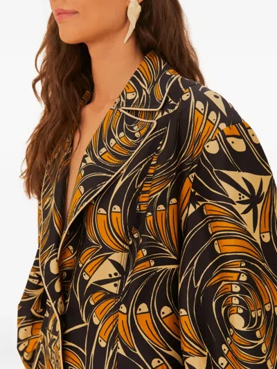 Farm Rio Graphic-print Oversized Jacket In Multi