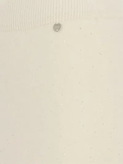 Liu •jo Soft Midi Skirt With Flared Hem In Neutral