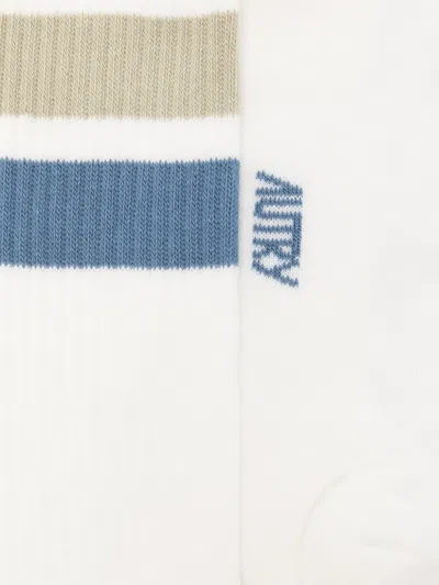 Autry Striped Socks In White