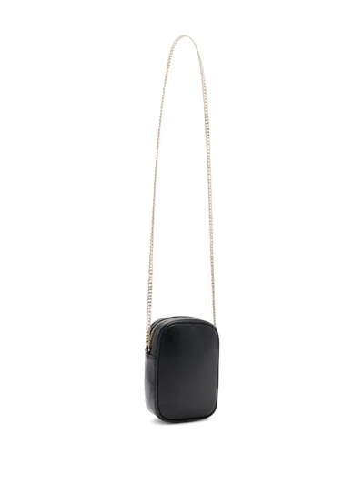 Liu •jo Mini Bag With Gold-tone Chain Strap In Black