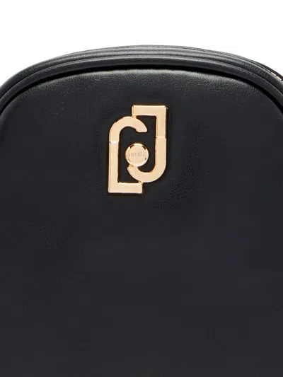 Liu •jo Mini Bag With Gold-tone Chain Strap In Black