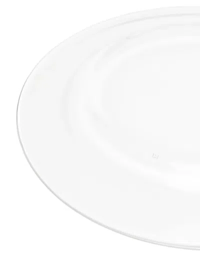Bambah Transparent Plates Main (set Of Six) In White