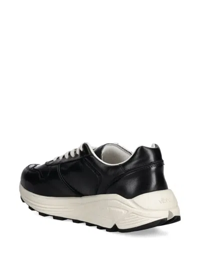 Common Projects Premium Runner Leather Sneakers In Black