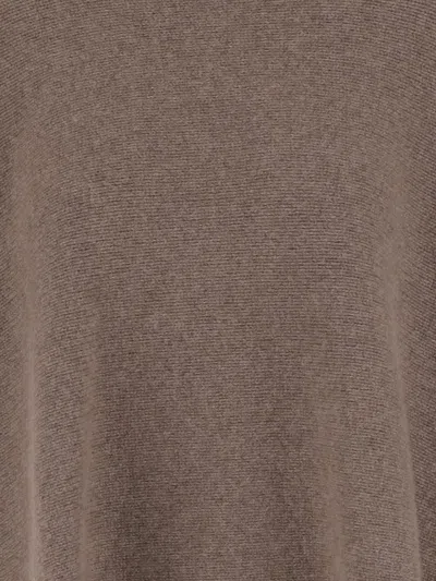 Giorgio Armani Mud Cashmere Oversize Sweater In Blue