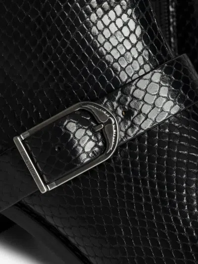 Zadig & Voltaire Tylow Wild Mirror Buckled Cowboy Boots In Black