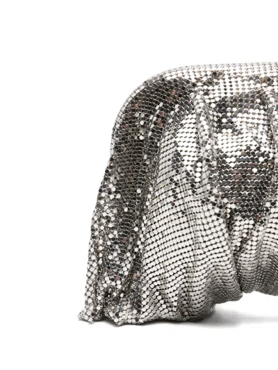 Benedetta Bruzziches Mini Chain-strap Clutch Bag In Silver