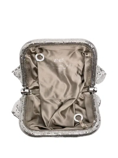 Benedetta Bruzziches Mini Chain-strap Clutch Bag In Silver