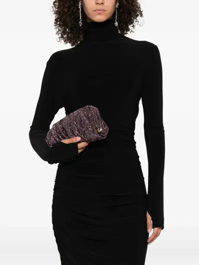 Benedetta Bruzziches Clutch Venus Grande In Tessuto Decorato  Donna In Brown