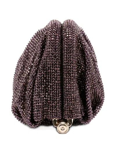 Benedetta Bruzziches Clutch Venus Grande In Tessuto Decorato  Donna In Brown