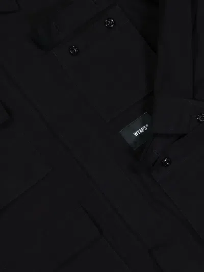 Wtaps Multi-pocket Cotton Shirt In Black