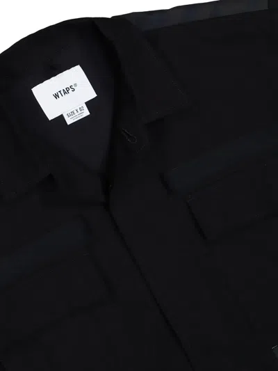Wtaps Multi-pocket Cotton Shirt In Black
