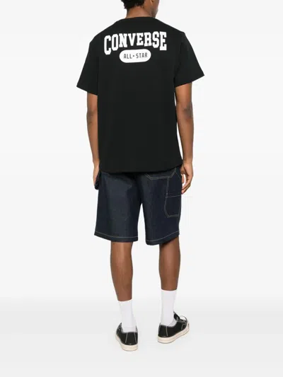 Converse Polyester T Shirts In Black