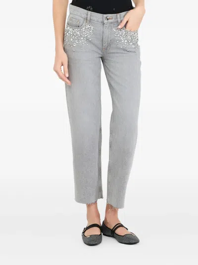 Liu •jo Jeans Liu Jo Woman Color Denim In Gray