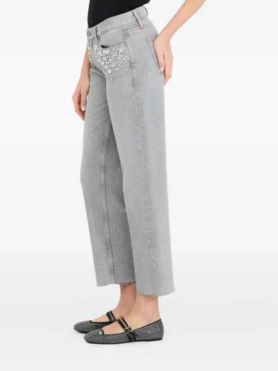 Liu •jo Jeans Liu Jo Woman Color Denim In Gray