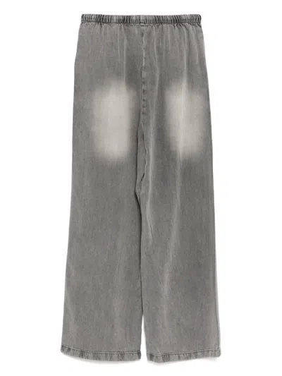 B+ab Drawstring Elasticated Band Trousers In Gray