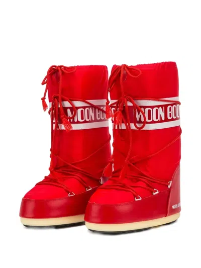 Moon Boot Unisex Mb Icon Boots In Red