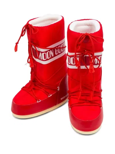 Moon Boot Unisex Mb Icon Boots In Red