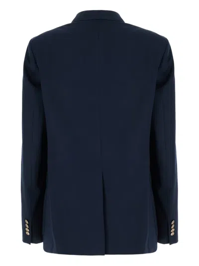 Seafarer Double-breasted Gold-button Jacket In Blue