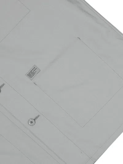 Wtaps Multi-pocket Cotton Shirt In Gray