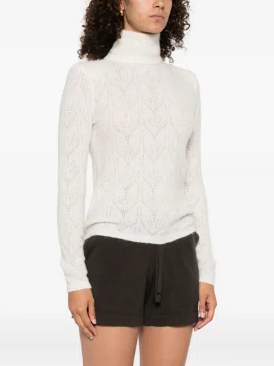 P.a.r.o.s.h Roll-neck Sweater In White