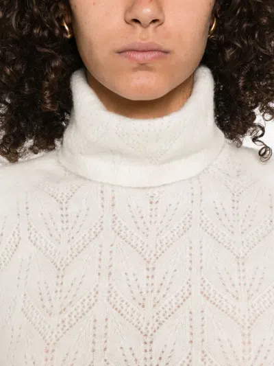 P.a.r.o.s.h Roll-neck Sweater In White