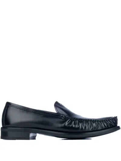 Prada Brushed Leather Loafers Shoes