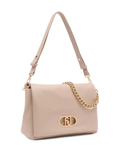 Liu •jo Large Lapuffy Bag In Neutral