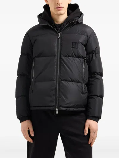 Armani Exchange Padded Jacket In Black