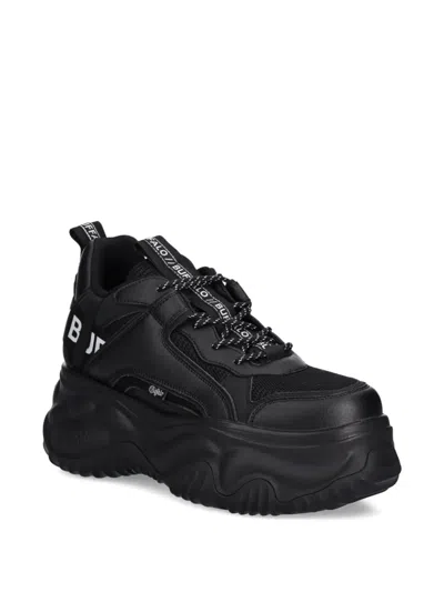 Buffalo Blader Matcha Chunky-sole Lace-up Sneakers In Black