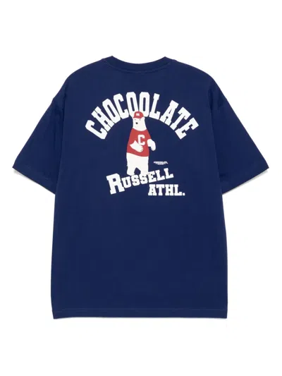 Chocoolate Graphic-print T-shirt In Blue
