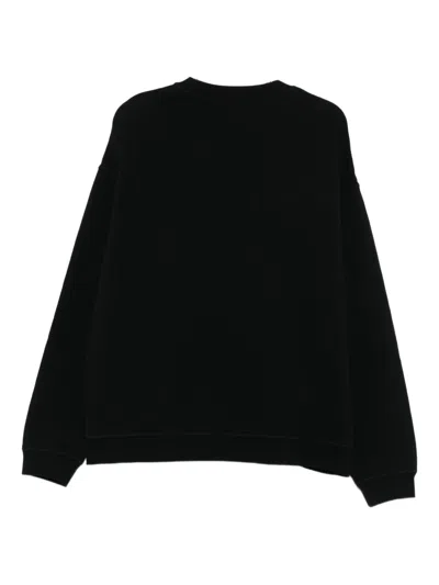 Dsquared2 Logo-print Cotton Sweatshirt In Black