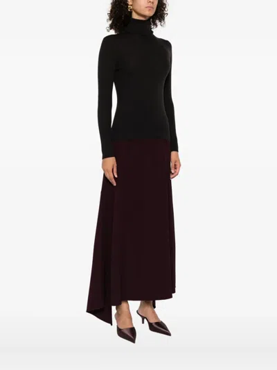 P.a.r.o.s.h Fitted Turtleneck Knitwear Long Sleeves In Black