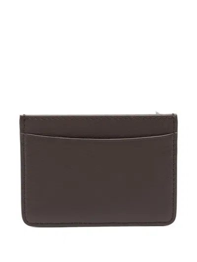 Apc Logo-plaque Cardholder In Brown