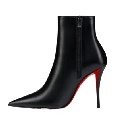 Christian Louboutin So Kate Booty High Heels Ankle Boots In Black Leather In Black