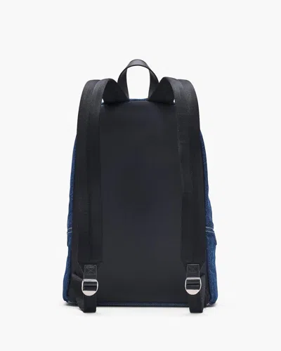 Marc Jacobs The Large Backpack Backpack In Blue Cotton In Blue