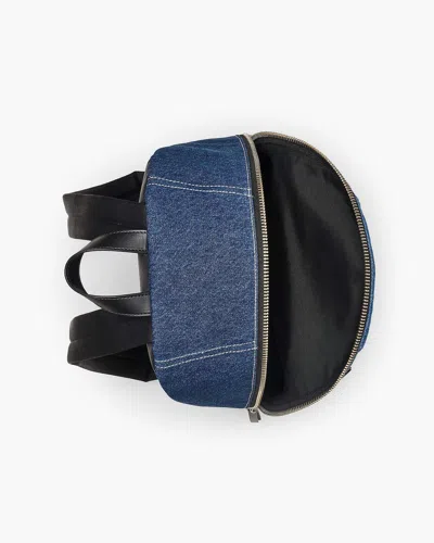 Marc Jacobs The Large Backpack Backpack In Blue Cotton In Blue
