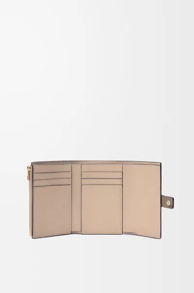 Loewe Small Vertical Wallet In Soft Grained Calfskin In Brown